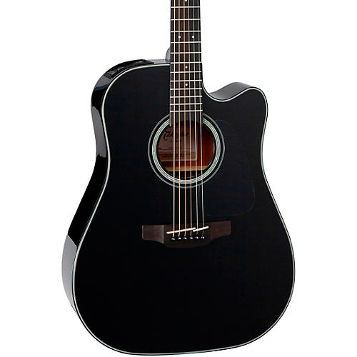 Takamine G Series GD30CE Dreadnought Cutaway Acoustic-Electric Guitar Gloss Black