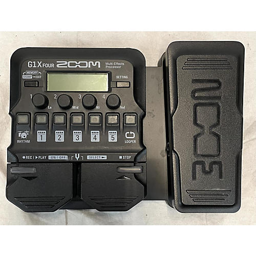 Amazon.com: Zoom G1X Four Guitar Effects Processor (Built-In Expression  Pedal) with Polsen HPC-A30 Monitor Headphones, 9V Power Adapter & 10ft 