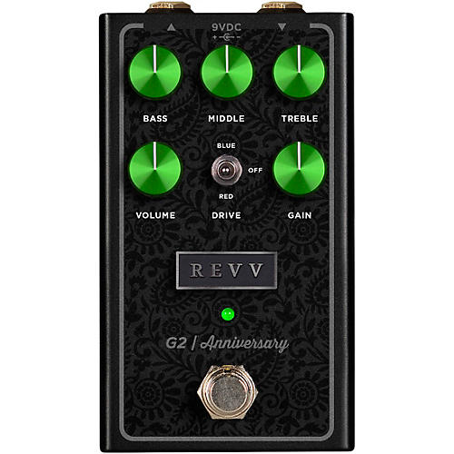 Revv Amplification G2 Anniversary Edition Overdrive Effects Pedal Black