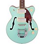 Gretsch Guitars G2655T-P90 Streamliner Center Block Jr. Double-Cut P90 with Bigsby Two-Tone Mint Metallic and Vintage Mahogany Stain