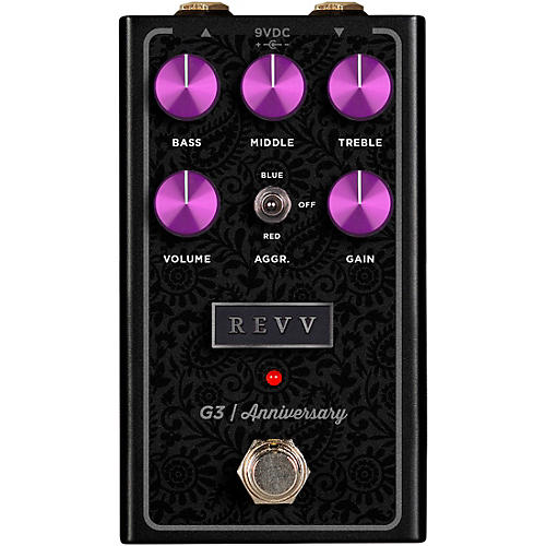 Revv Amplification G3 Anniversary Edition Distortion Effects Pedal Black