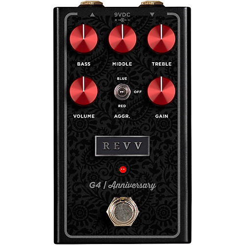 Revv Amplification G4 Anniversary Edition Distortion Effects Pedal Black