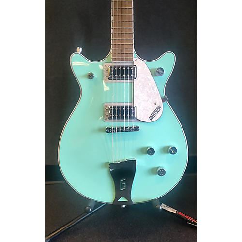 Gretsch Guitars G5237 ELECTROMATIC DOUBLE JET FT Solid Body Electric Guitar SURF GREEN & WHITE