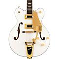Gretsch Guitars G5422TG Electromatic Classic Hollowbody Double-Cut With Bigsby and Gold Hardware Electric Guitar Walnut StainSnow Crest White