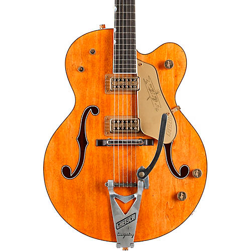 Gretsch Guitars G6120CS Nashville Relic Electric Guitar Masterbuilt by Stephen Stern Vintage Orange