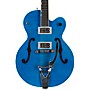 Gretsch Guitars G6120SH Brian Setzer Hot Rod Flame Maple Body Semi-Hollow Electric Guitar Harbor Blue 2-Tone