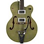 Gretsch Guitars G6120SH Brian Setzer Hot Rod Flame Maple Body Semi-Hollow Electric Guitar Highland Green 2-Tone