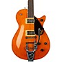 Gretsch Guitars G6128T-PE Players Edition Duo Jet Black With Bigsby Electric Guitar Round-Up Orange JT24020468