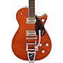 Gretsch Guitars G6128T-PE Players Edition Duo Jet Black with Bigsby Electric Guitar Round-Up Orange