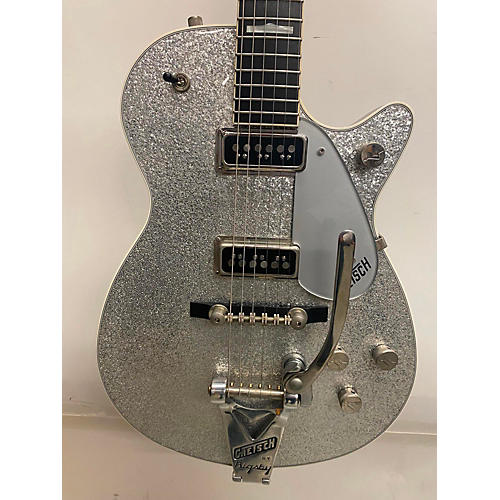Gretsch Guitars G6129T-1957 1957 Reissue Silver Jet Bigsby Solid Body Electric Guitar Silver Sparkle