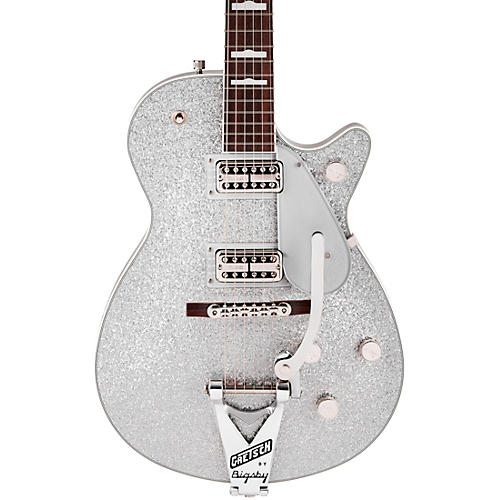 Gretsch Guitars G6129T-89VS Vintage Select 89 Sparkle Jet with Bigsby Silver Sparkle