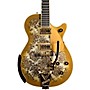 Gretsch Guitars G6134TG Limited Edition Paisley Penguin with String-Thru Bisgby Electric Guitar Gold Paisley