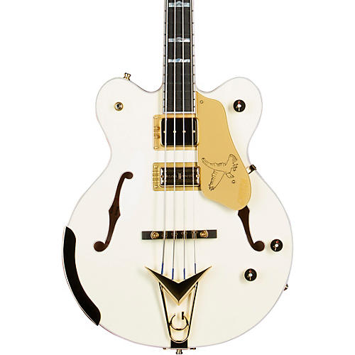 Gretsch Guitars G6136B-TP-AWT Tom Petersson Signature Electric Bass Guitar Aged White