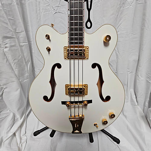Gretsch Guitars G6136LSB Electric Bass Guitar White