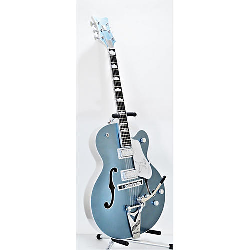 Gretsch Guitars G6136T-SL Silver Falcon Bigsby Hollow Body Electric Guitar Chrome Blue