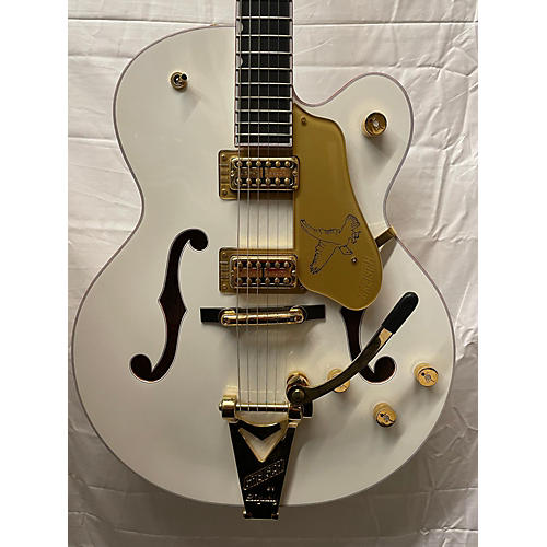 Gretsch Guitars G6136T White Falcon Bigsby Hollow Body Electric Guitar White