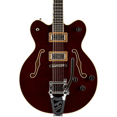 Gretsch Guitars G6609TFM Players Edition Broadkaster Center Block Electric Guitar With String-Thru Bigsby and Flame Maple