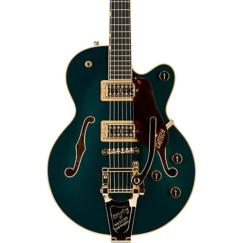 Gretsch Guitars G6659TG Players Edition Broadkaster Jr. Center Block Single-Cut With String-Thru Bigsby and Gold Hardware Cadillac Green