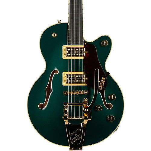 Gretsch Guitars G6659TG Players Edition Broadkaster Jr. Center Block Single-Cut With String-Thru Bigsby and Gold Hardware Cadillac Green