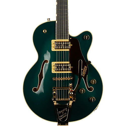 Gretsch Guitars G6659TG Players Edition Broadkaster Jr. Center Block Single-Cut With String-Thru Bigsby and Gold Hardware Cadillac Green