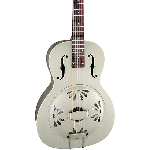 Gretsch Guitars G9201 Honey Dipper Round-Neck, Brass Body Biscuit Cone Resonator Guitar Condition 1 - Mint