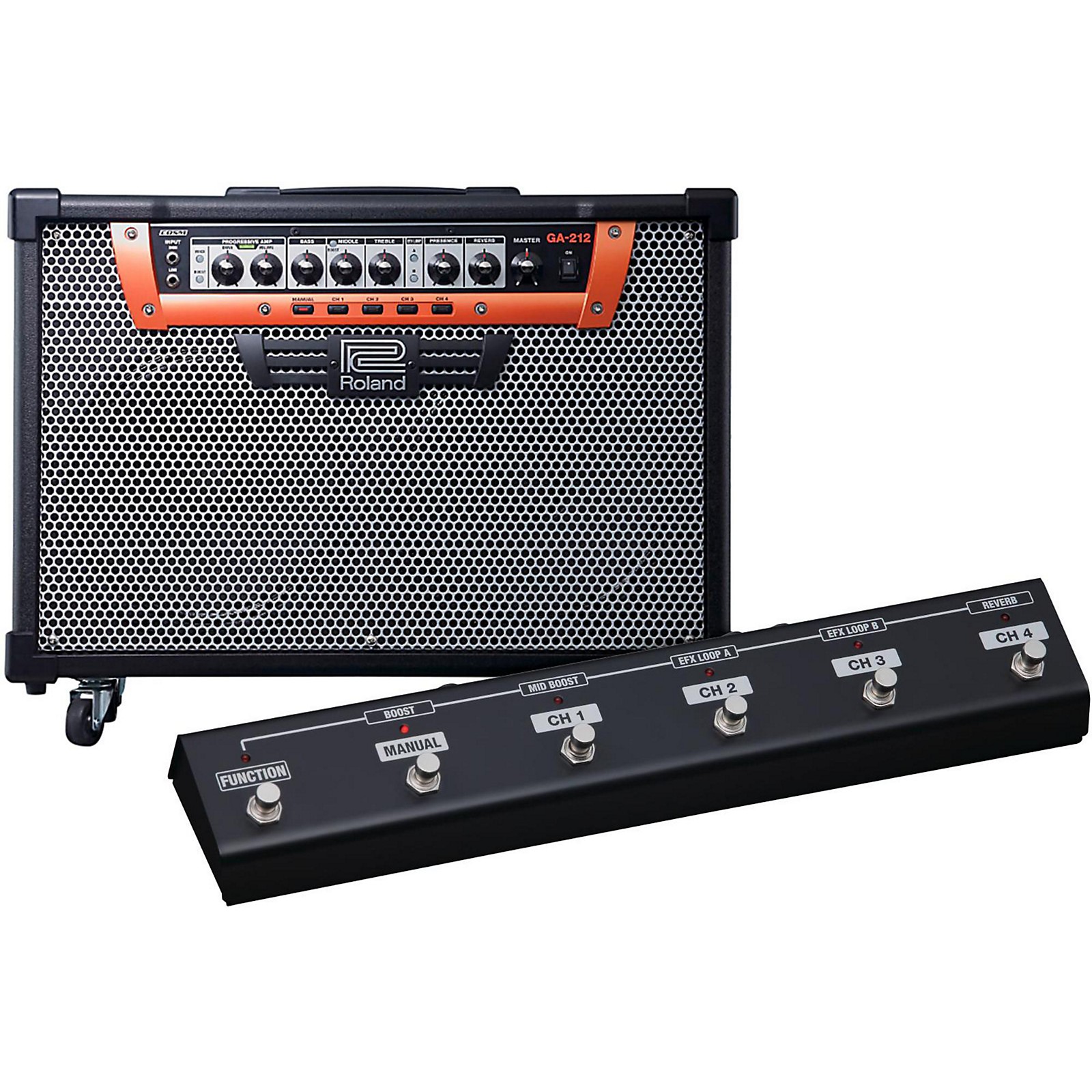 Roland GA212 2X12 200W Guitar Combo Amplifier with Footswitch