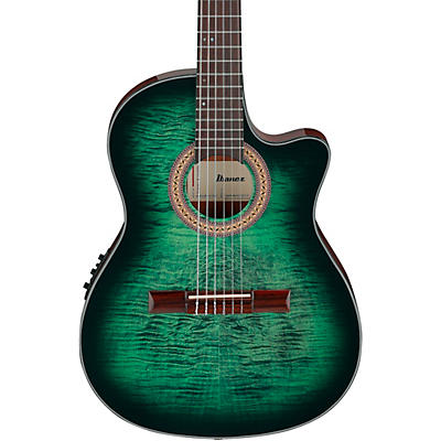 Ibanez GA35FMTCE Flamed Maple Top Classical Acoustic-Electric Guitar -