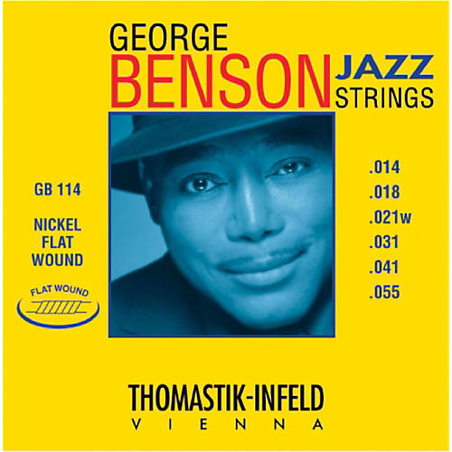 Thomastik GB114 George Benson Custom Heavy Flatwound Jazz Guitar Strings