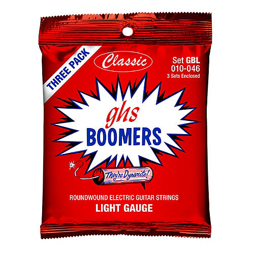 GBL Boomer 3-Pack Classic Electric 10-46 Electric Guitar Strings
