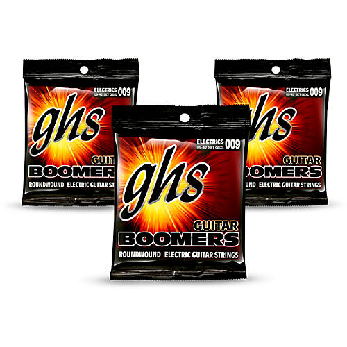 GBXL Boomers Extra Light Electric Guitar Strings - 3-Pack