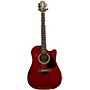 Used Takamine GD30CE Acoustic Electric Guitar Wine Red