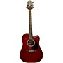 Used Takamine GD30CE Acoustic Electric Guitar Wine Red