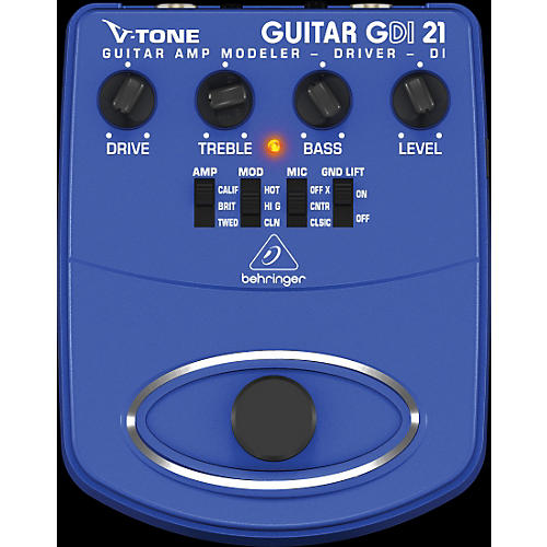 GDI21 V-Tone Guitar Driver DI Guitar Amp Modeler/Direct Recording Preamp/DI Box Effects Pedal
