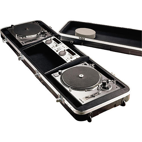 GDJ-COFFIN-19 ATA Two Turntable Case with 8U Rack