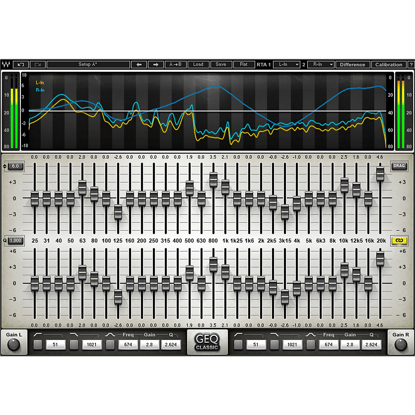 Waves GEQ Graphic Equalizer Native Software Download Musician's Friend