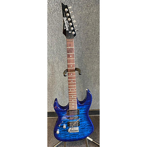 Ibanez GIO GRX70QAL Solid Body Electric Guitar Trans Blue