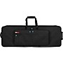 Gator GKP76-BLK Semi-Rigid Lightweight Pro Wheeled Case for 76-Note Keyboards; Charcoal Black Electric Blue Interior