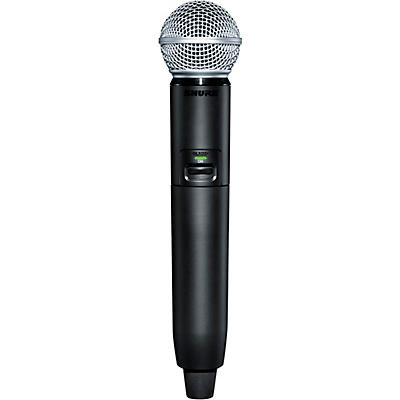 Shure GLXD2+/SM58 Vocal Microphone With Dual Band Handheld Transmitter