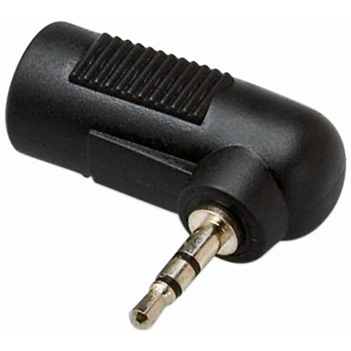 Hosa GMP467 3.5mm Female TRS to 2.5mm Male TRS Right-Angle Adaptor