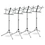 Musician's Gear GMS-20 Folding Music Stand 4-Pack Black