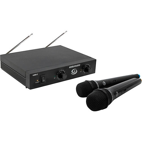 Gem Sound GMW-2 Dual-Channel Wireless Mic System Condition 1 - Mint CD