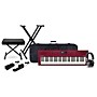 Roland GO:KEYS Keyboard Package With TASCAM TH-200X Studio Headphones & Accessories - Dark Red