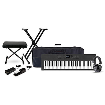 Roland GO:KEYS Keyboard Package With TASCAM TH-200X Studio Headphones & Accessories -