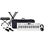 Roland GO:KEYS Keyboard Package With TASCAM TH-200X Studio Headphones & Accessories - White