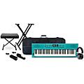 Roland GO:KEYS Keyboard Package With TASCAM TH-200X Studio Headphones and Accessories - TurquoiseTurquoise