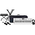 Roland GO:KEYS Keyboard Package With TASCAM TH-200X Studio Headphones and Accessories - TurquoiseWhite