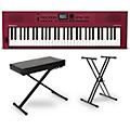 Roland GO:KEYS3 Music Creation Keyboard Essentials Bundle Midnight BlueDark Red