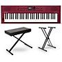 Roland GO:KEYS3 Music Creation Keyboard Essentials Bundle Dark Red