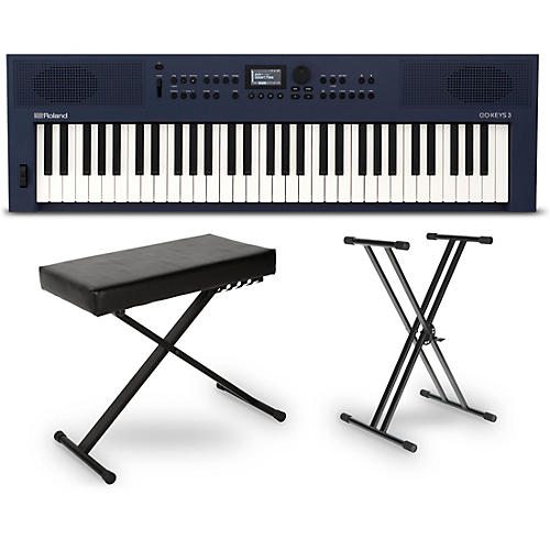 Roland GO:KEYS3 Music Creation Keyboard Essentials Bundle Midnight Blue