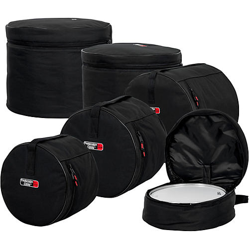 Gator GP-Standard-100 Padded 5-Piece Standard Drum Bag Set Black